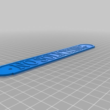 sollecitare cartello personalizzato arredamento 3d print model - Mito3D