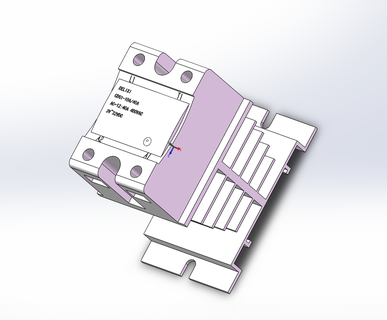 solid state Relais Kühlkörper Modell lecker ssd cdg1 1da 3d print model - Mito3D