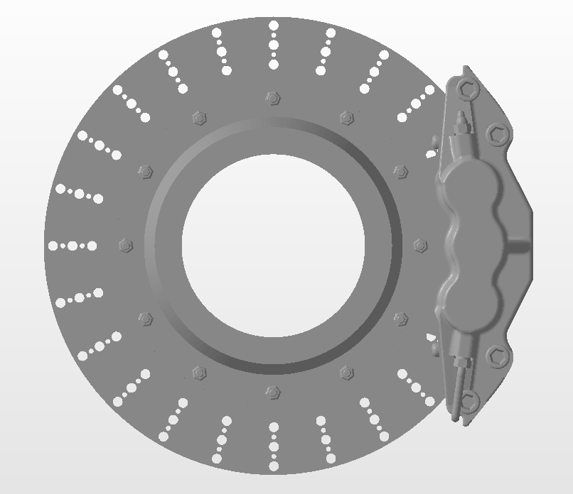 katı fren rotor delinmiş kaliper real rims ap yarış söğüt ağacı brembo 3D print model - Mito3D