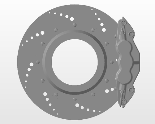 solide frein rotor percé réduire spirale conception étrier real rims ap courses bois volonté brembo 3d print model - Mito3D