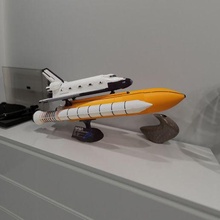 solid rocket boosters & external tank lego 10283 nasa space shuttle discovery wall mount 3d print model - Mito3D