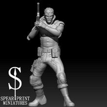 solid snake game metal gear stealth video figure miniature 3d print model - Mito3D
