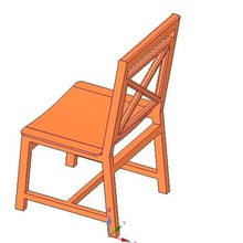 katı ahşap sandalye 12 mm bükülmüş kontrplak koltuk ev cnc sheetmetall levha bireysel el yapımı bahçe mobilyaları garaj mutfak akşam yemeği yemek oturma tasarım doğal büyük İskandinav mobilya dışkı 3d print model - Mito3D