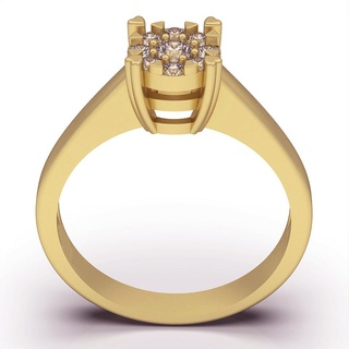 solitario anillo solitario anillo plata oro joyería joya imprimible 3d modelo tendencia Moda diseño zbrush Tigre 3d print model - Mito3D