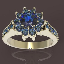 solitaire takı yüzük mücevher bağlılık düğün 3d print model - Mito3D