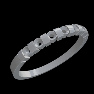 solitario joyería joya 3d corazón impresión culto anillos 3d print model - Mito3D