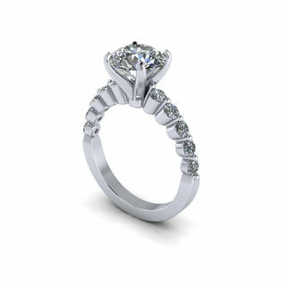 solitario diamante anillo r013 pulsera joyería joya joyas zafiro oro plata compromiso Boda canalla imprimible 3d colgante pendiente arete brazalete personaje Arte 3d print model - Mito3D