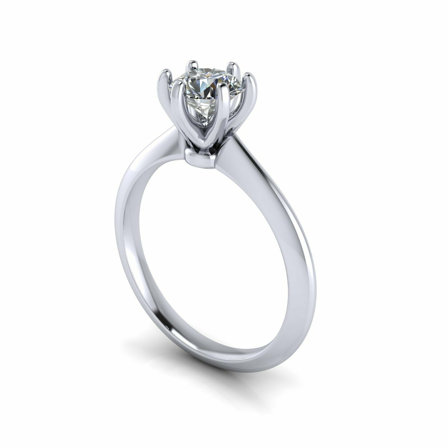 solitário diamante anel r02 tigre ouro joalheria prata jóias jóia noivado Casamento moda 3D print model - Mito3D