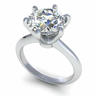 Solitär Diamant Ring r14 Schmuck Produkte Gold Silber 3dmodel 3dprinting Nashorn zbrush 3d print model - Mito3D