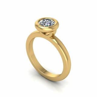 solitaire diamant bague r1 bracelet bijoux saphir or boucle d'oreille personnage mariage art 3d print model - Mito3D