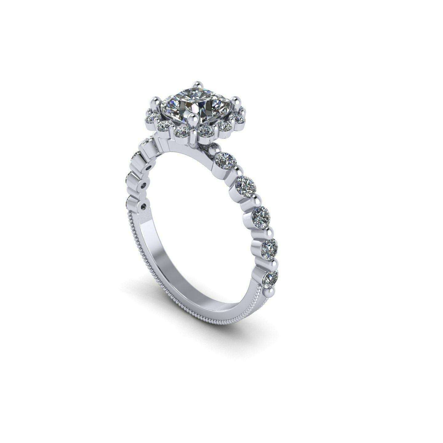 solitario diamante anillo s10 joyería joya pulsera joyas zafiro oro plata compromiso Boda canalla imprimible 3d colgante pendiente arete brazalete 3D print model - Mito3D