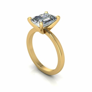 Solitaire zümrüt elmas yüzük 2 bilezik takı keşiş Buda altın gümüş nişan düğün cad yazdırılabilir 3d kolye küpe bileklik bebek 3d print model - Mito3D
