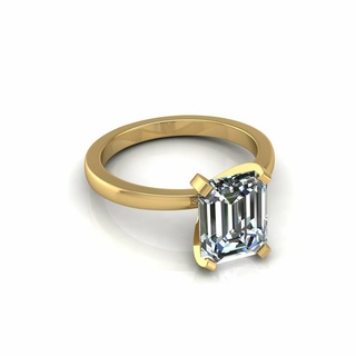 solitario Smeraldo diamante squillare 3 braccialetto gioielleria monaco budha oro argento Fidanzamento nozze cad stampabile 3d pendente orecchino bambino 3d print model - Mito3D
