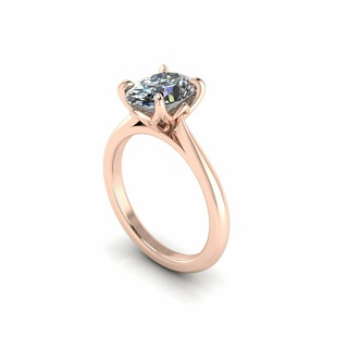 solitario oval giro diente Boda anillo v2 oro joyería joya lujo compromiso imprimible diamante anillos plata Moda brillante platino Budha cnc 3d print model - Mito3D