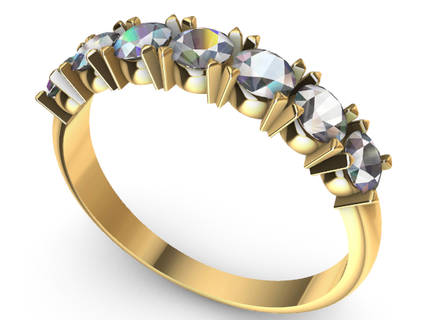 Solitär Ring 300mm Stein Hochzeit Liebe Engagement Geschenk Swarowski Schmuck 3d print model - Mito3D