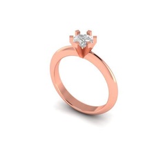 solitario anillos joyería joya diamantes lujo oro Moda amor 3d print model - Mito3D