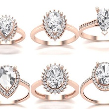 solitaire anneaux bijoux bague messieurs diamant or argent sterling 3d print model - Mito3D