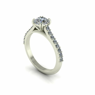 solitaire sid stone diamond ring r04 gold jewelry solitair luxury engagement printable wedding rings silver fashion shining platinum budha cnc 3d print model - Mito3D