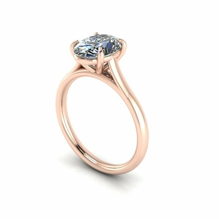 solitario giro diente diamante anillo r03 oro joyería joya lujo compromiso imprimible Boda anillos plata Moda brillante platino Budha cnc 3d print model - Mito3D