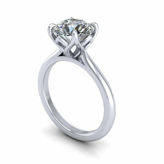 Solitär Twist Zinke Engagement Ring r2 Armband Schmuck Diamant Juwelen Saphir Gold Ohrring Armreif Charakter Hochzeit Kunst einsam 3d print model - Mito3D