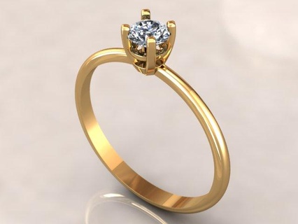 solitario Joyas joias stl modelosstl 3d jóias anilho anel 3d print model - Mito3D