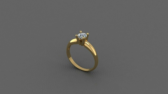 solitary 5mm Jewelry rings 3d print model - Mito3D