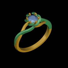 solitary beutyfull ring looking 3d print model - Mito3D