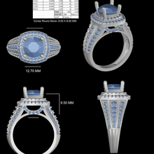 solitary diamond ring jewelry 3d print model - Mito3D