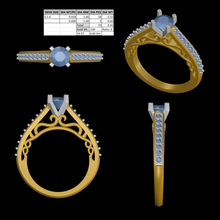 einsam Diamant Ring 3d print model - Mito3D