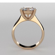 solitario anello gioielli matrimonio disco di platino fidanzamento amore oro argento stampabile gemma diamante sposare gioiello brillante san valentino lusso il design anelli 3d print model - Mito3D