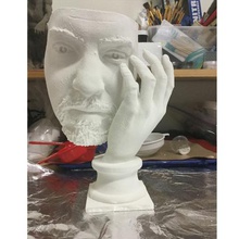 maske kalktıktan yalnızlık sanat agisoft photoscan sakal sakallı blender 3d yüz el insan meshlab meshmixer sistemleri ve uygulamaları gerçekci heykel 3d print model - Mito3D