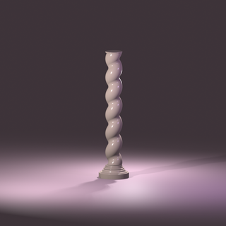 solomonic column 3d print model - Mito3D