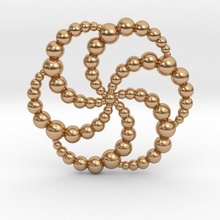 solsbury cc pendant jewelry crop circle pendulous spheres 3d print model - Mito3D