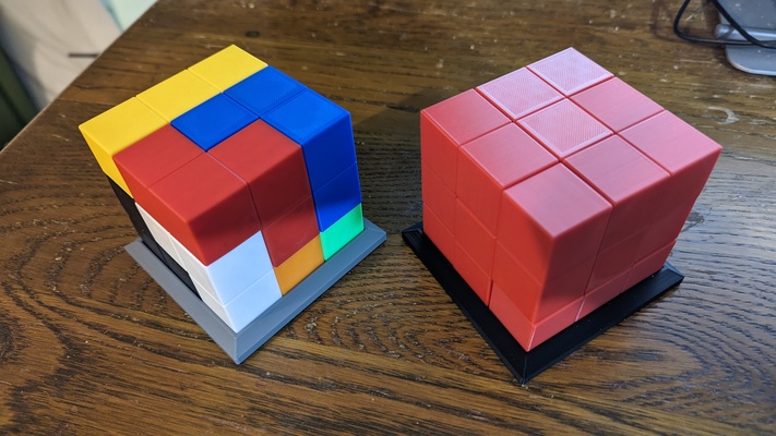 soma cubo puzzle matematica 3d print model - Mito3D