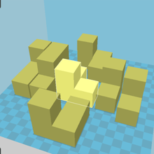 soma cube puzzle game 3d print model - Mito3D