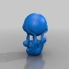 someting segurando a bola arte esculturas 3d print model - Mito3D