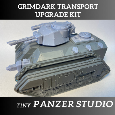 somua transport upgrade kit 42 chimera turret krieg hostile tank hellhound conversion 3d print model - Mito3D