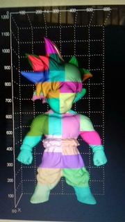figlio Goku Drago palla 1 metro 40 pezzi suono manga 3d print model - Mito3D