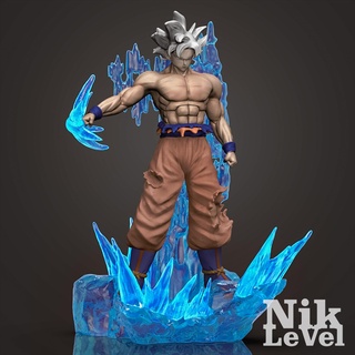 oğul goku ultra içgüdü Ejderha top 3d yazdırılabilir anime manga Ejder topu karakter erkek adam insan Chibi super saiyan 3d print model - Mito3D