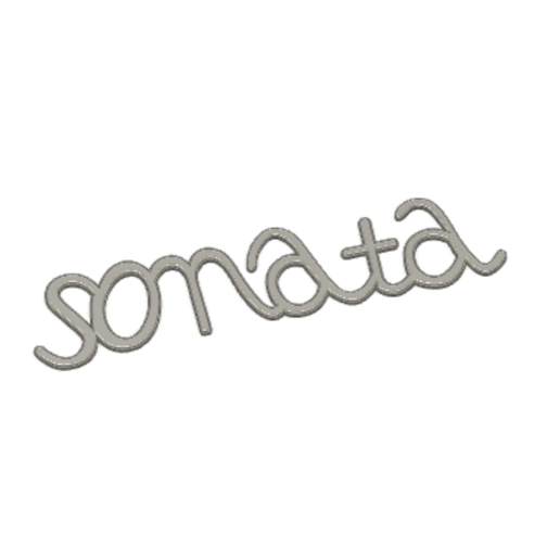 sonata Radio emblema 3D print model - Mito3D