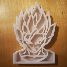 Son Goku Super Saiyajin Plätzchen Cutter aufgeräumt up Drachen Ball Superaiyan Kekse Kuchen 3d print model - Mito3D