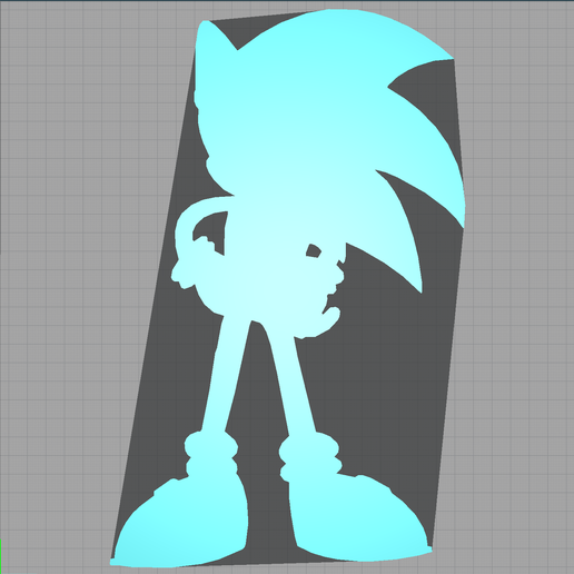 sonic - sega herisson 2d casa 3D print model - Mito3D