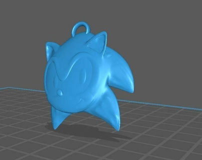 sônica 3d chaveiro arte 3dprint sega ouriço videogame colecionável miniatura borrão azul personagem retro jogador lembrança acessório presente cultura pop animação Sonic 3d print model - Mito3D