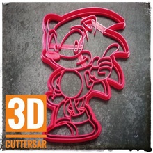 Sonic cuerpo Galleta cortador herramienta stl fondant frío porcelana 3d print model - Mito3D