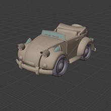 sonic car amy game vehicle because pink 3d print model - Mito3D