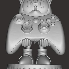 sonic cellphone joystick holder game mega drive snes games art 3d print model - Mito3D