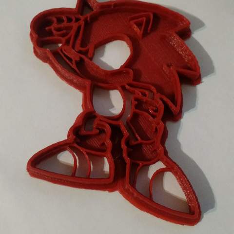 sonic cookie cutter gadget 3D print model - Mito3D