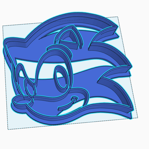 sonic cookie cutter home sega cookies 3D print model - Mito3D