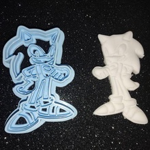 sonic cutter cookie 3d print model - Mito3D