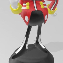 sonic dr eggman art figurine 3d print model - Mito3D
